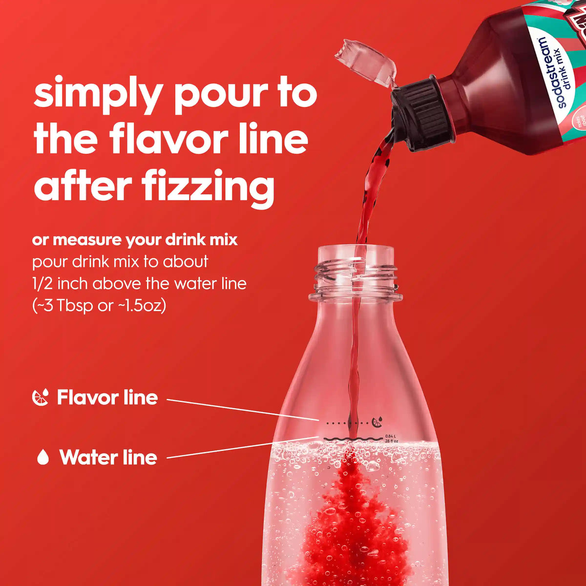 Sodastream MTN DEW Code Red Cherry Drink Mix 440ml