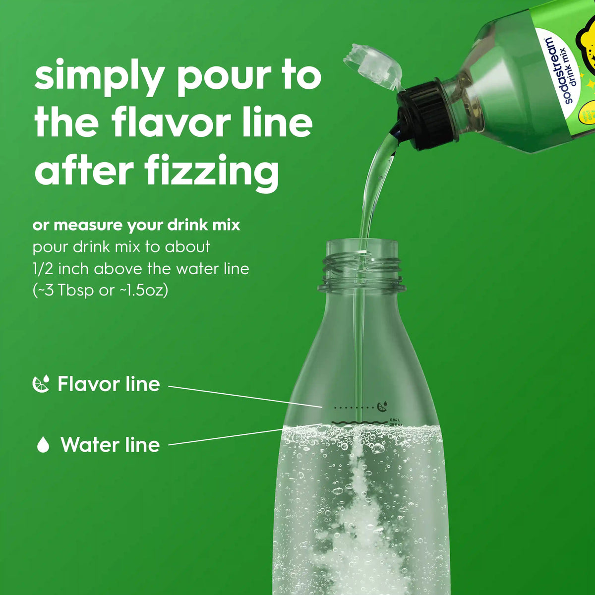 Sodastream STARRY® Lemon Lime Zero Sugar Drink Mix 440ml