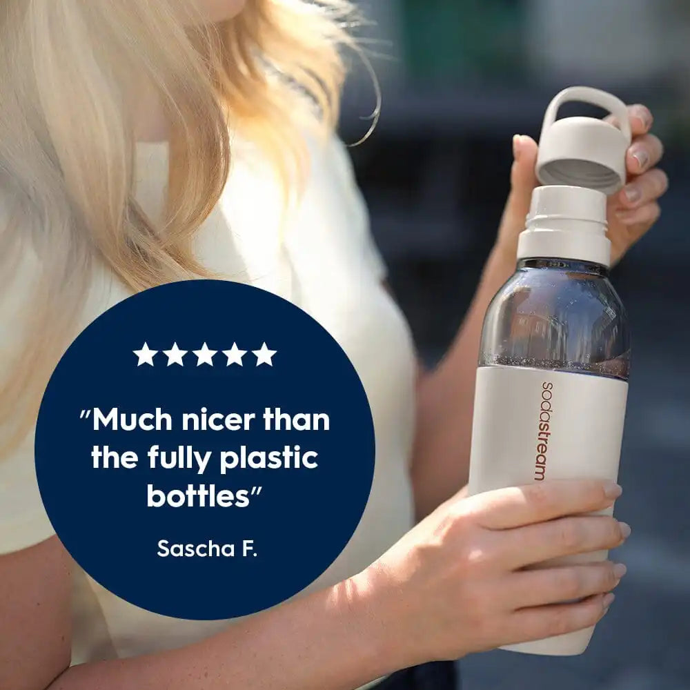 Sodastream Fizz & Go™ Easy Mix Insulated Stainless Steel Bottle Sand 23.7 oz