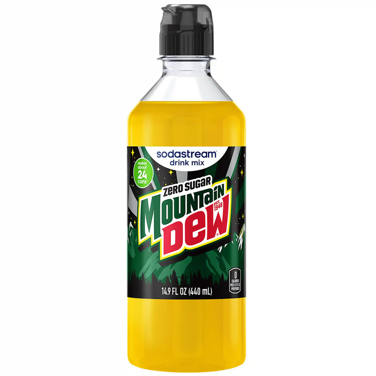 Sodastream MTN DEW Zero Sugar Drink Mix 440ml
