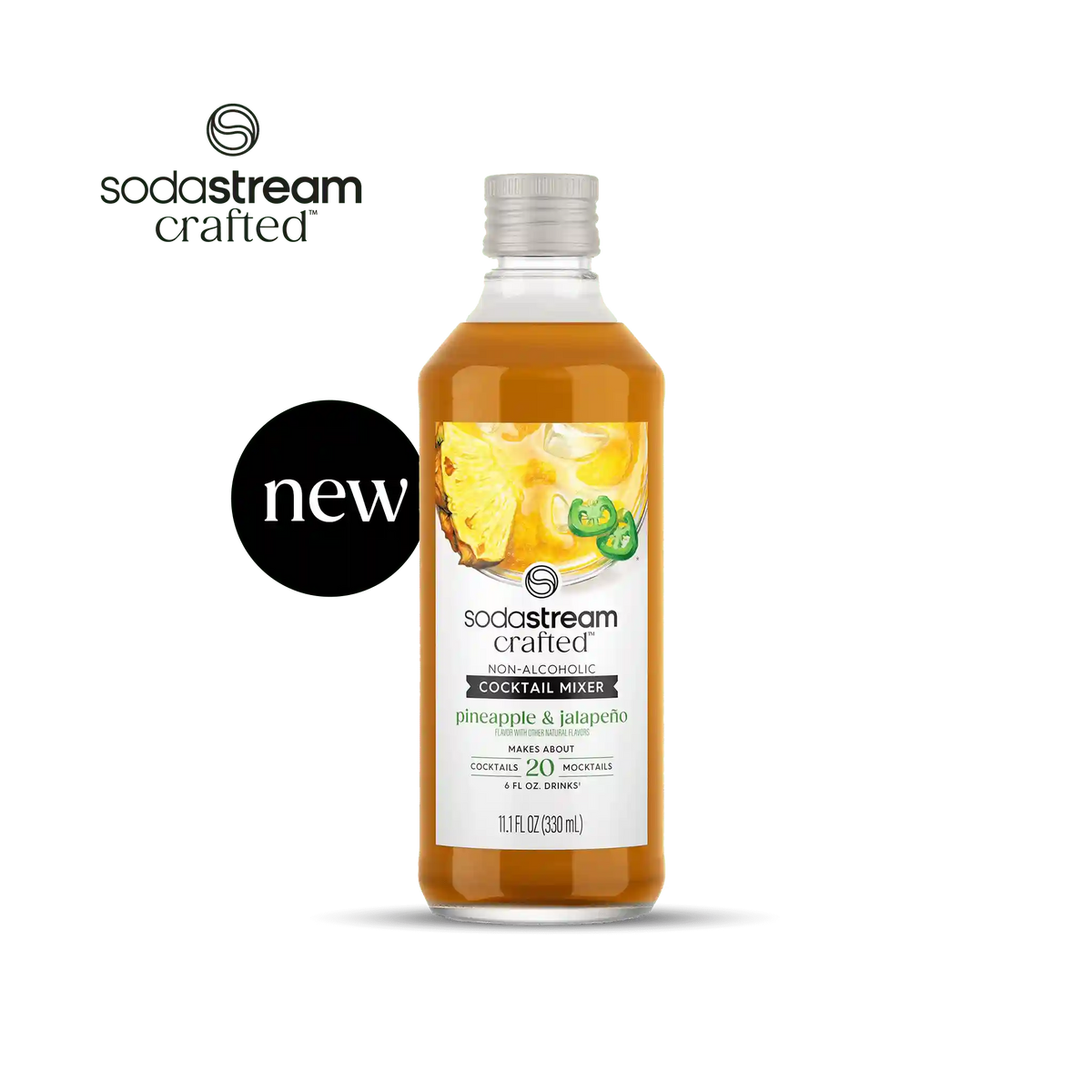 Sodastream Crafted® Mixers Pineapple & Jalapeño Cocktail Mixer 330ml- final sale